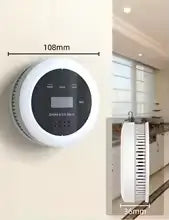 CHZHVAN 2 in 1 Smoke Detector Carbon Monoxide Detector,Smoke Alarm with Display 85dB Alarm Fire Alarm for Kitchen,House 1 sold byCPVAN Store (184 sold )