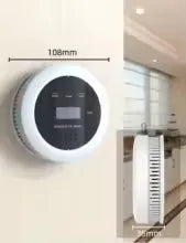 2-in-1 Smoke & CO Fire Alarm Detector | 85dB Display for Kitchen & House