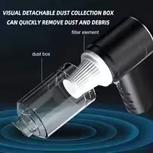 Portable Car Vacuum 2900000PA | 4-in-1 Wireless USB Charging Cleaner 2026