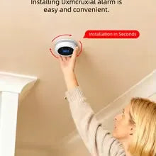 2-in-1 Smoke & CO Fire Alarm Detector | 85dB Display for Kitchen & House