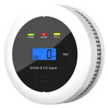2-in-1 Smoke & CO Fire Alarm Detector | 85dB Display for Kitchen & House