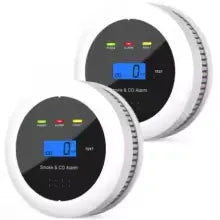 2-in-1 Smoke & CO Fire Alarm Detector | 85dB Display for Kitchen & House